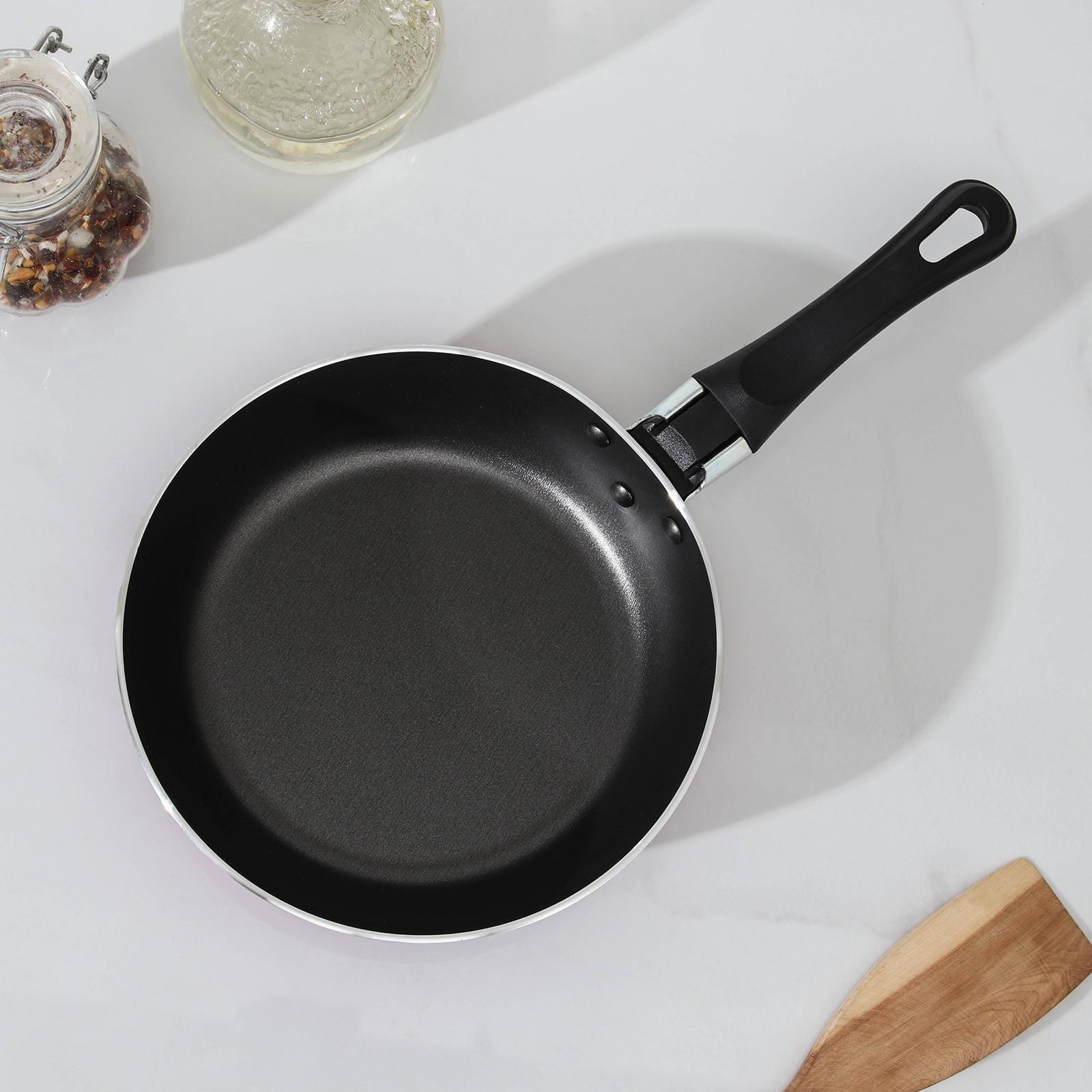 Сковорода Colibri, d=16 см, пластиковая ручка, антипригарное покрытие, цвет розовый