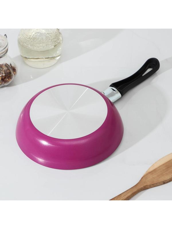 Сковорода Colibri, d=16 см, пластиковая ручка, антипригарное покрытие, цвет розовый