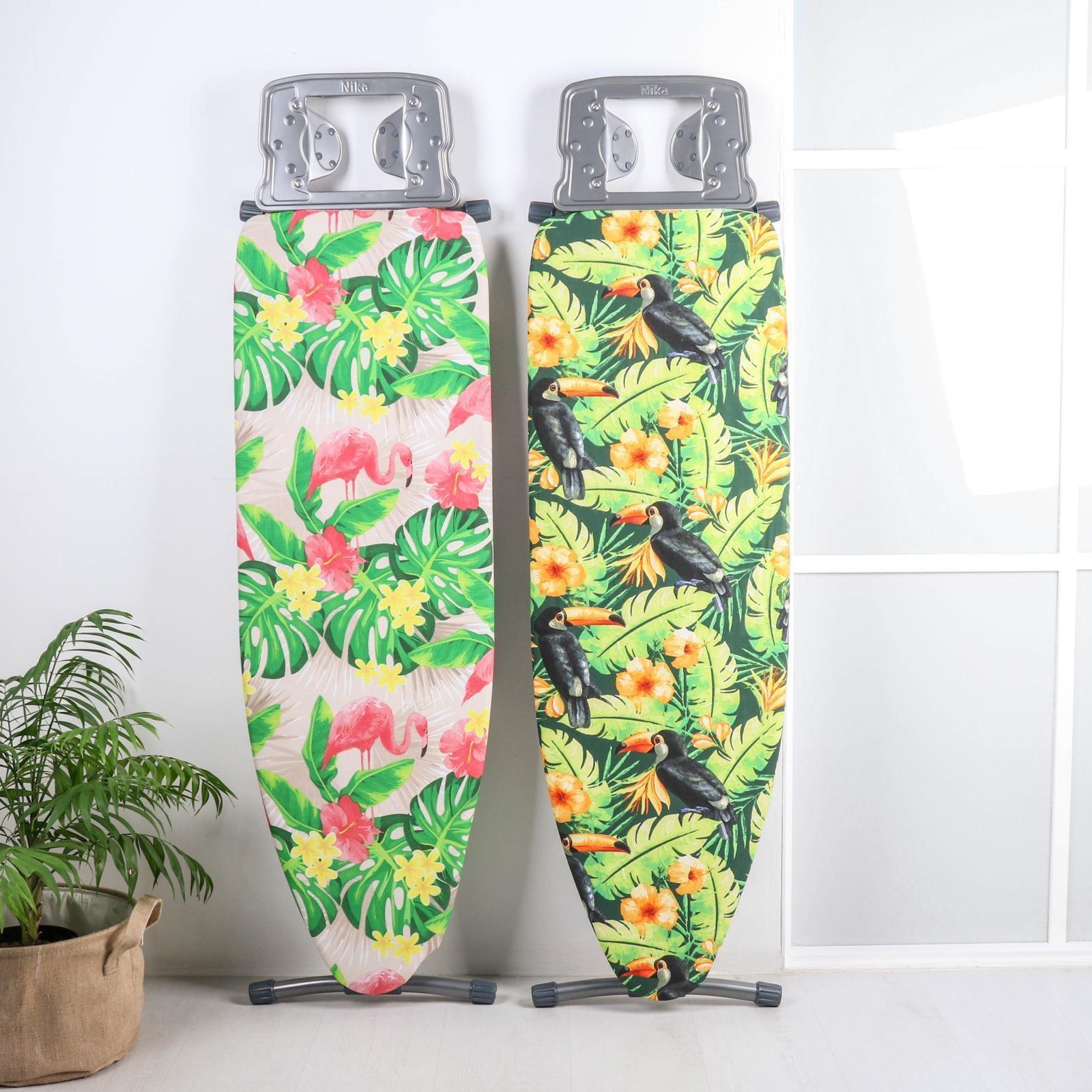 Доска гладильная Nika, 122×40 см, регулируемая высота до 90 см, МИКС