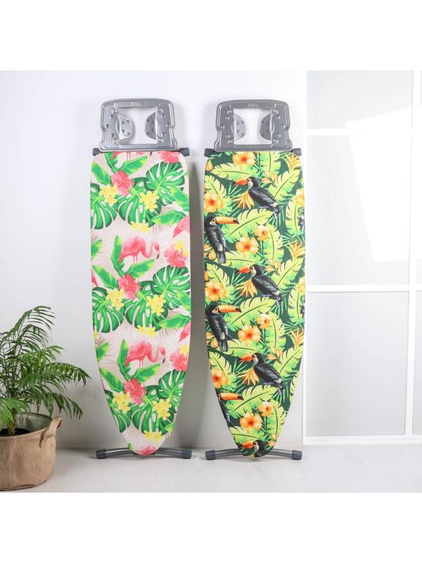 Доска гладильная Nika, 122×40 см, регулируемая высота до 90 см, МИКС