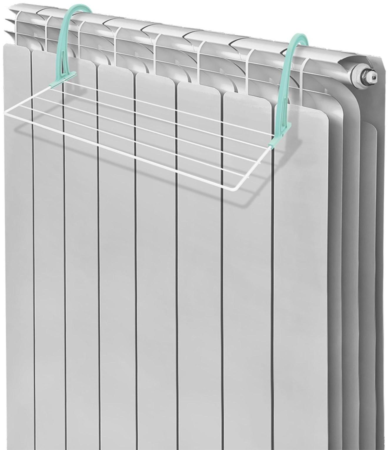 Сушилка для белья на радиатор, 45×23,5×18 см, цвет белый