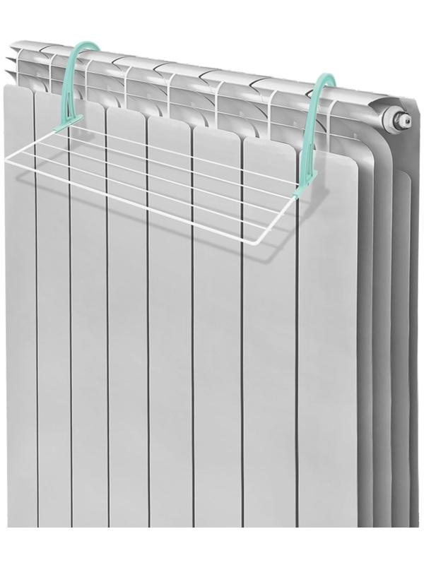 Сушилка для белья на радиатор, 45×23,5×18 см, цвет белый