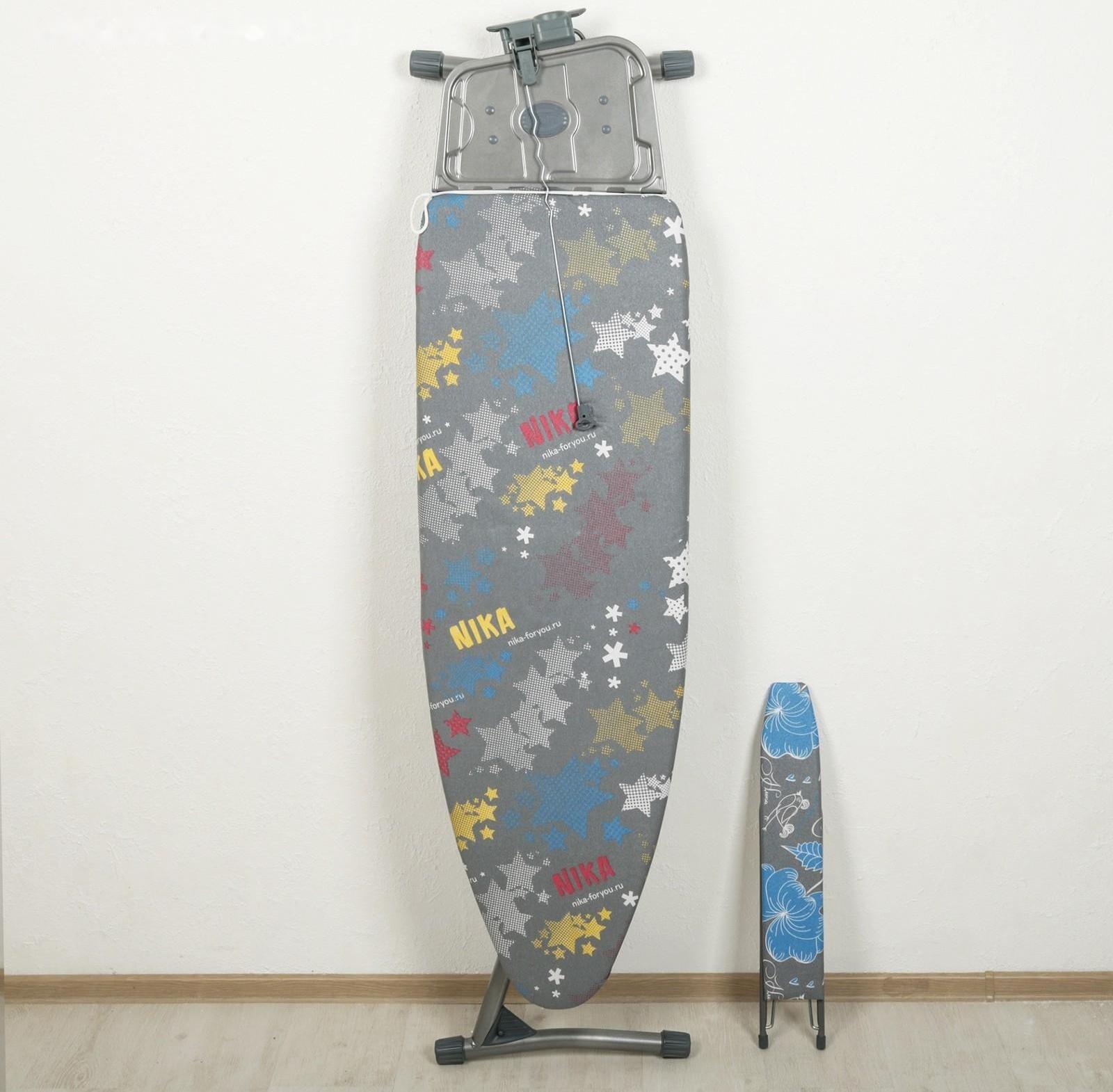 Доска гладильная Nika «Ника 11 тефлон», 122×40 см, регулируемая высота до 100 см, рисунок МИКС