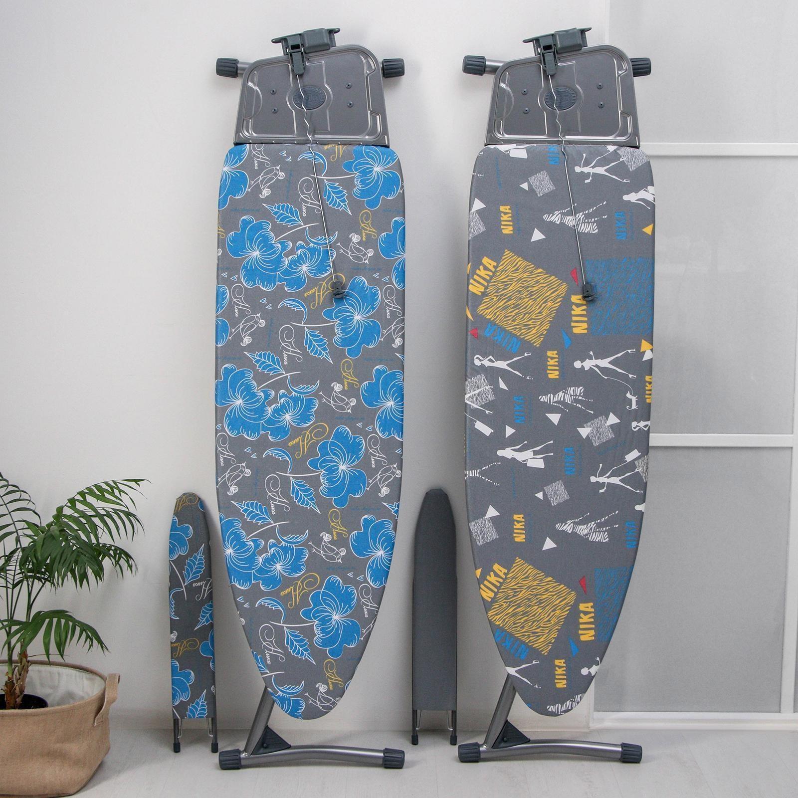 Доска гладильная Nika «Ника 11 тефлон», 122×40 см, регулируемая высота до 100 см, рисунок МИКС