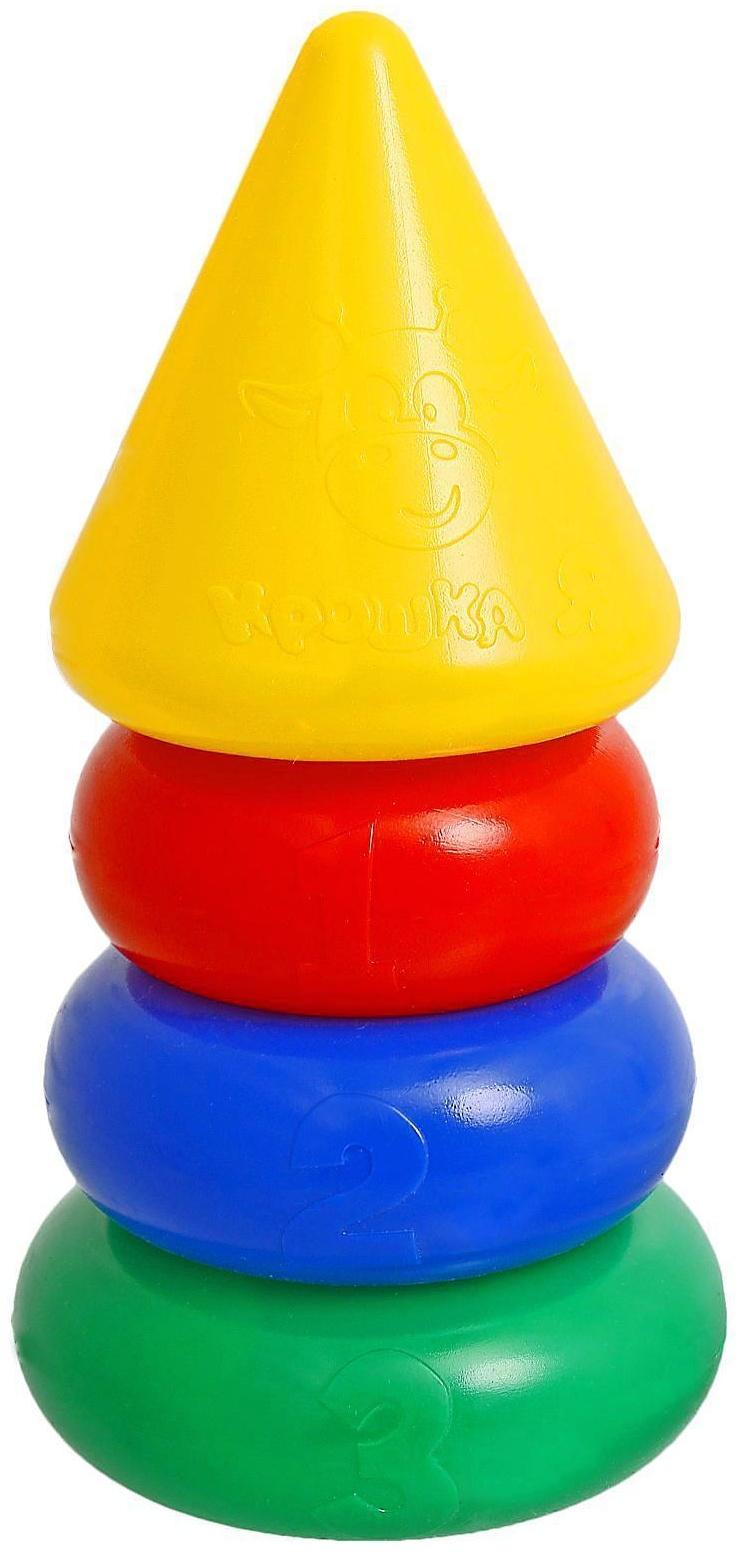 Пирамидка, 3 кольца с конусом