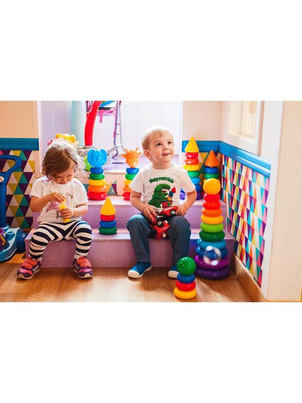 Пирамидка, 3 кольца с конусом