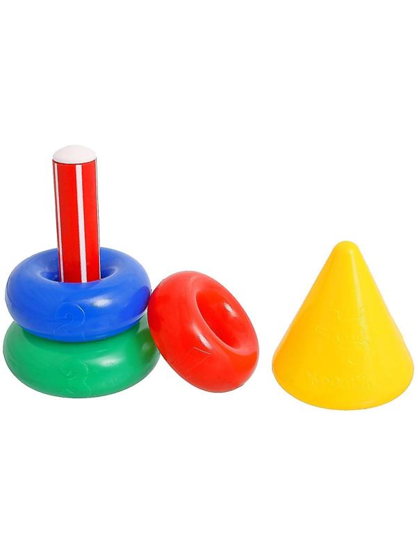 Пирамидка, 3 кольца с конусом