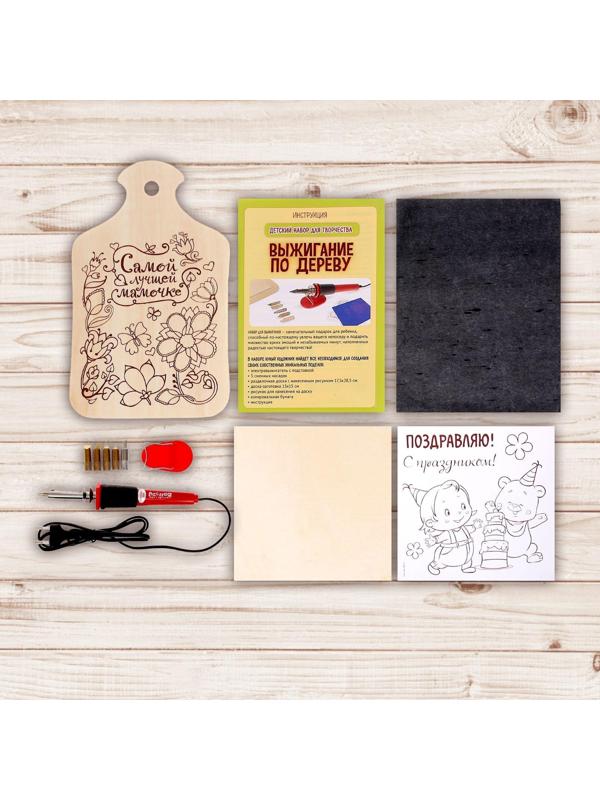 Набор для выжигания и росписи по дереву «Самой лучшей мамочке»