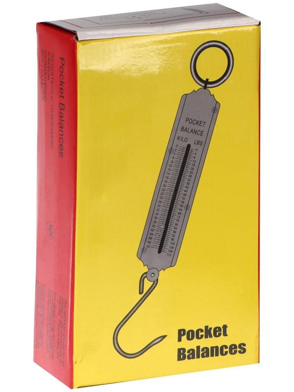 Безмен Luazon, механический, до 12 кг, цена деления 500 г, жёлтый