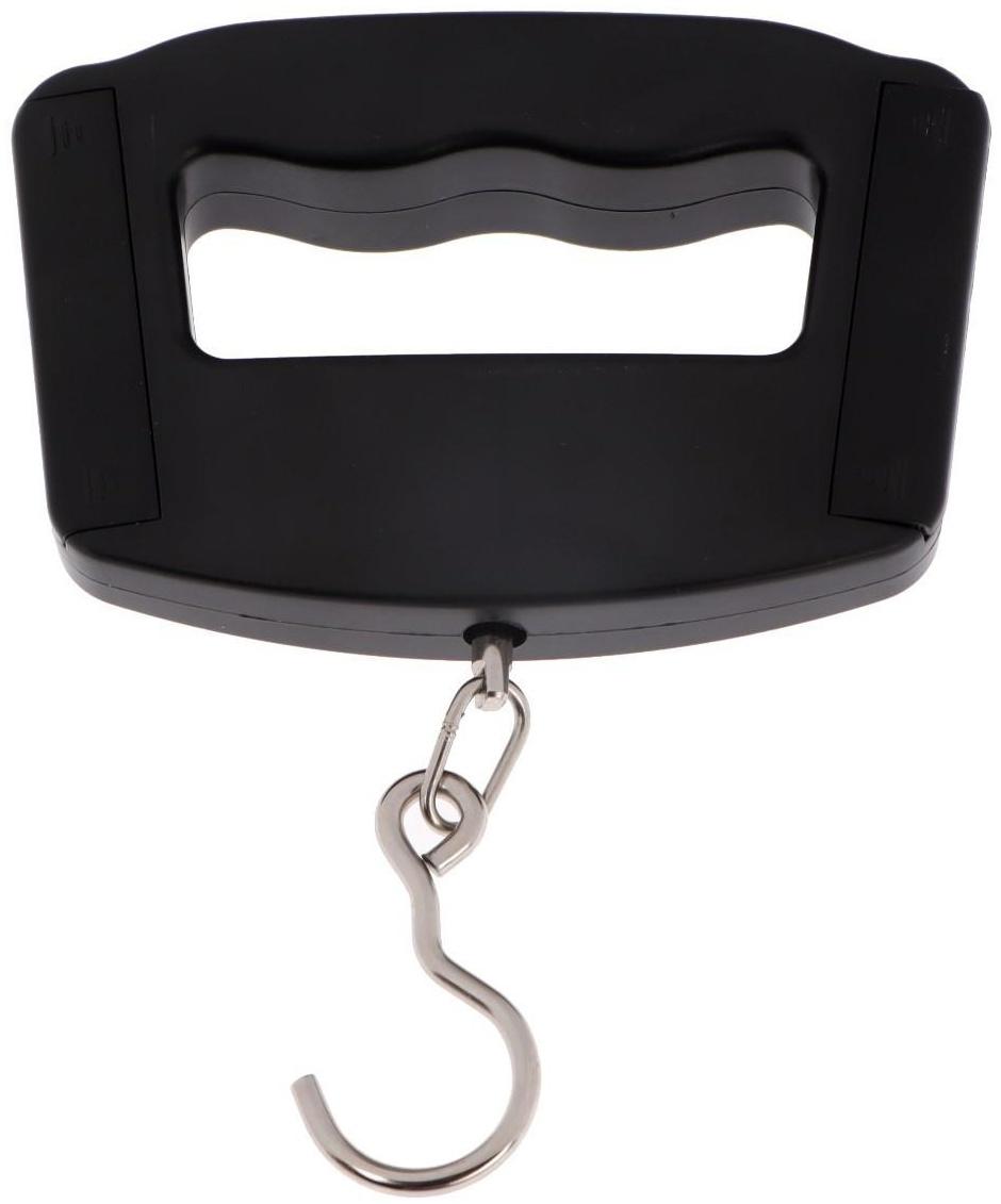 Весы-безмен LuazON LV-506, электронный, до 50 кг, точность до 10 г, подсветка, чёрный