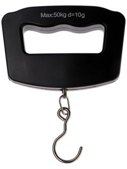 Весы-безмен LuazON LV-506, электронный, до 50 кг, точность до 10 г, подсветка, чёрный