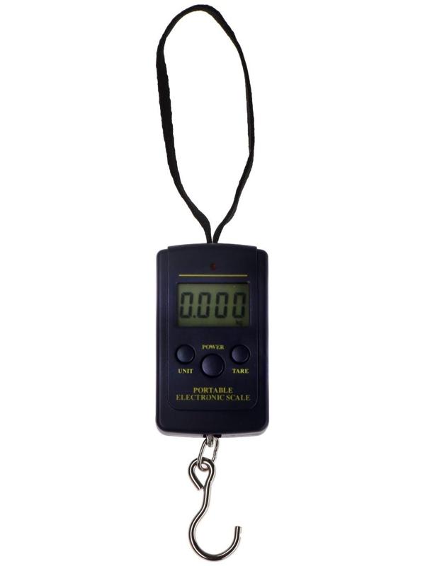 Весы-безмен Luazon LV-403, электронный, до 40 кг, точность до 10 г, подсветка, тёмно-синий