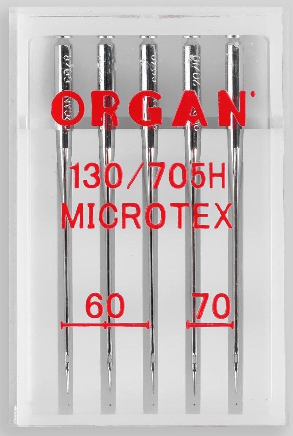 Иглы для бытовых швейных машин, микротекс, №60-70, 5 шт