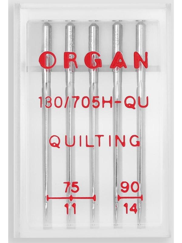 Иглы для бытовых швейных машин, для квилтинга, №75-90, 5 шт