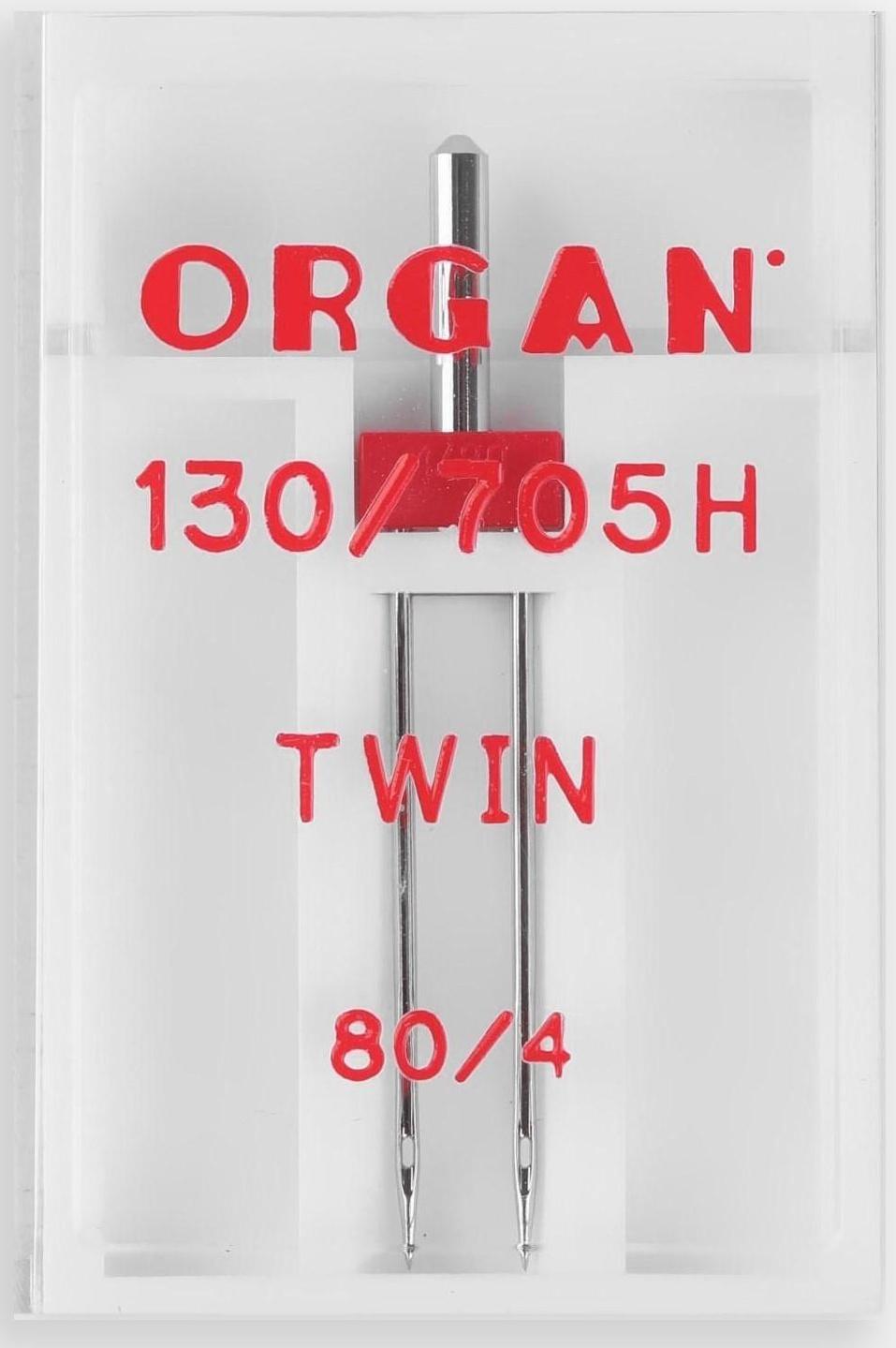 Игла для бытовых швейных машин, двойная, №80/4