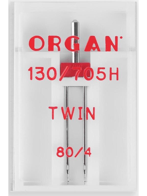 Игла для бытовых швейных машин, двойная, №80/4