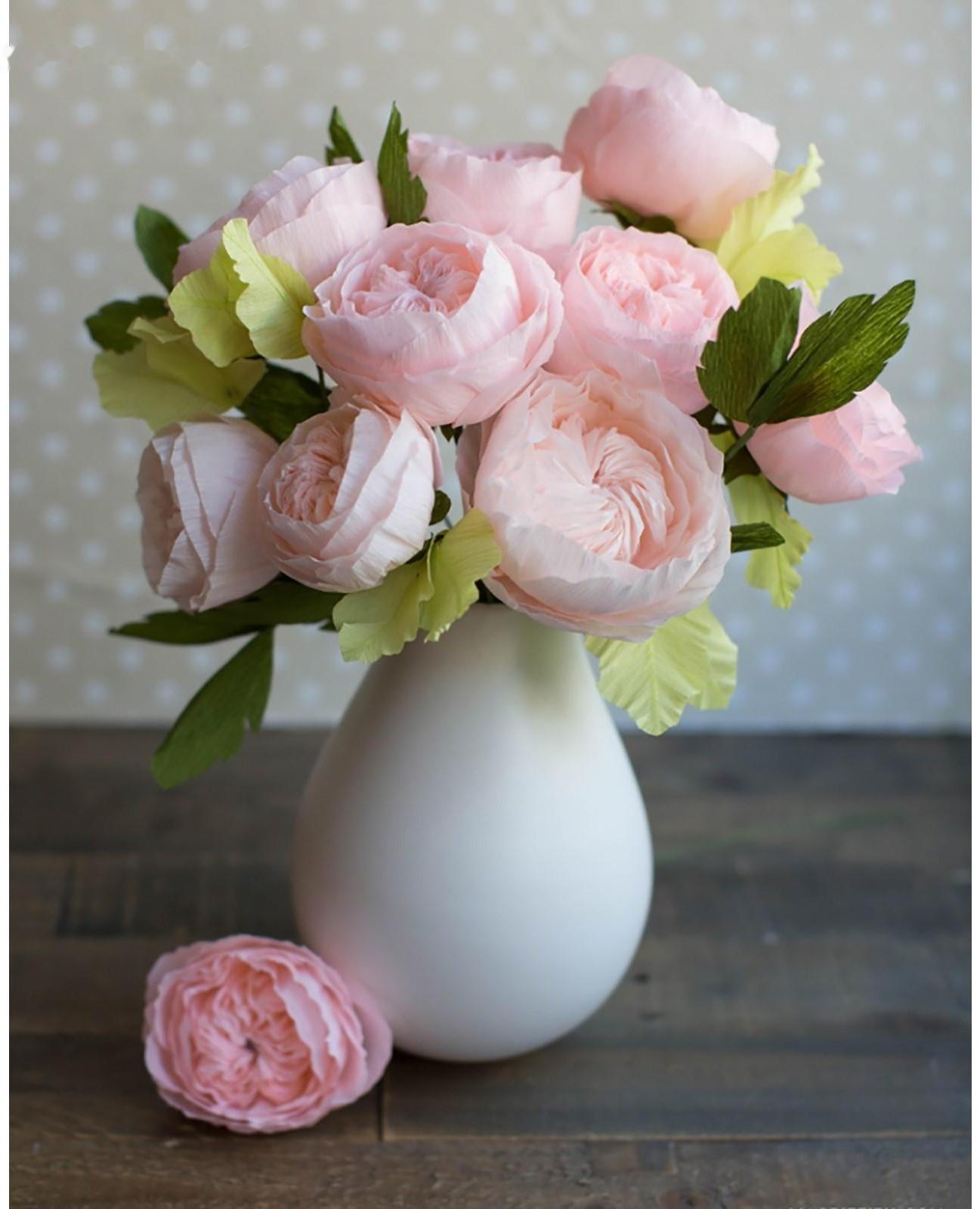 Бумага для упаковок и поделок, гофрированная, розовая, однотонная, двусторонняя, рулон 1 шт., 0,5 х 2,5 м