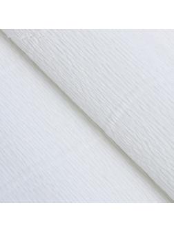 Бумага для упаковки и поделок, гофрированная, белоснежная, однотонная, двусторонняя, рулон 1шт., 0,5 х 2,5 м