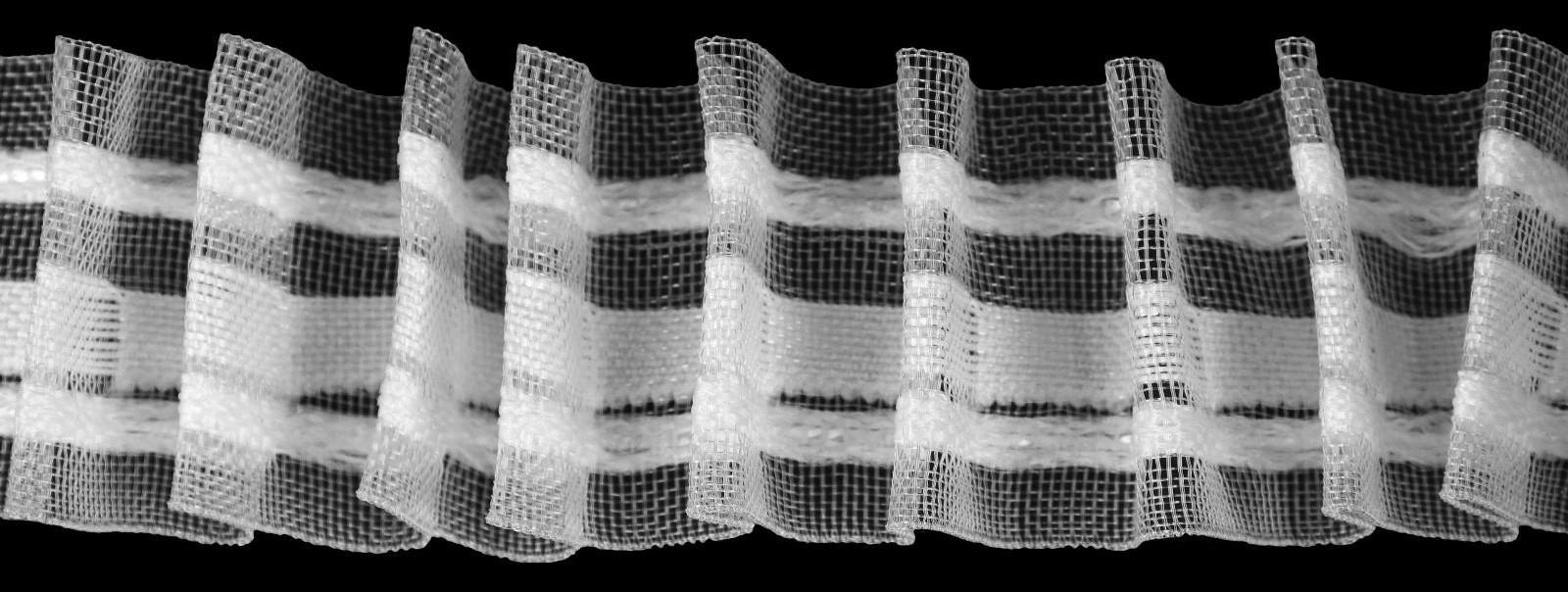 Шторная лента, 3 см, 6 ± 1 м, цвет белый