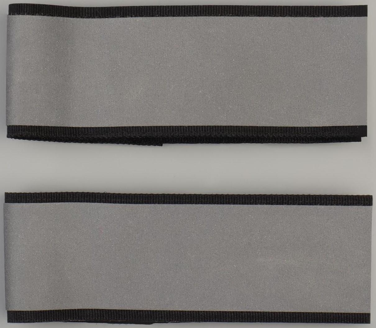 Съёмные световые ремешки на липучке, 2 шт, цвет чёрный