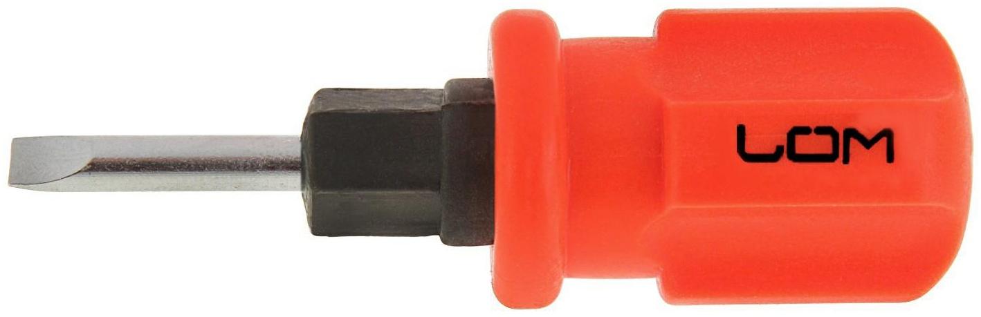 Отвертка комбинированная ЛОМ, 2 в 1, пластиковая рукоятка, PH2/SL6 х 38 мм
