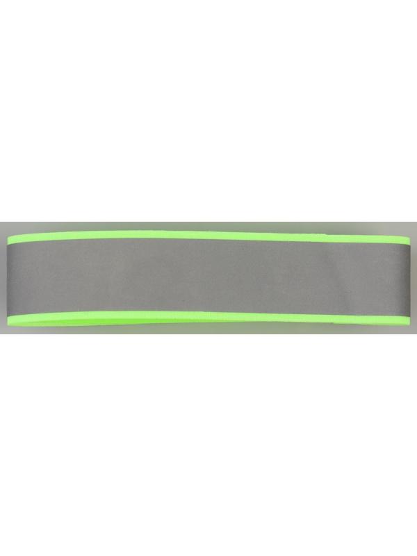 Повязка нарукавная светоотражающая, 41 см × 3 см, цвет ярко-салатовый