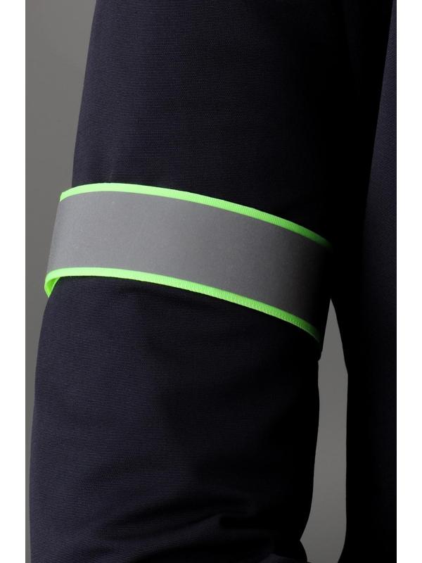 Повязка нарукавная светоотражающая, 41 см × 3 см, цвет ярко-салатовый