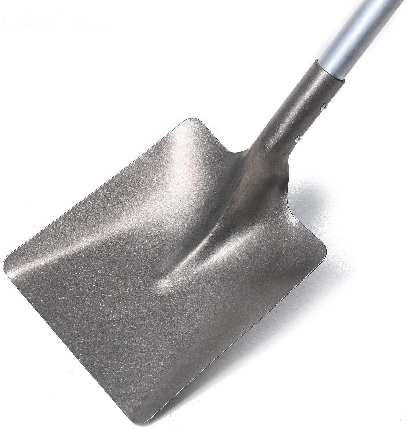 Лопата совковая, титановая, L = 125 см, алюминиевый черенок, с ручкой