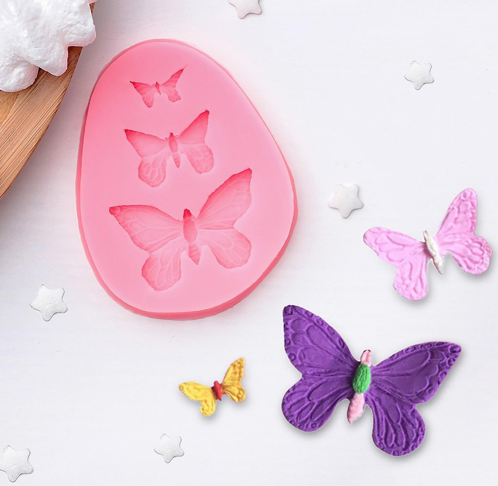 Молд «Бабочки», 7,5×6×1 см, цвет МИКС