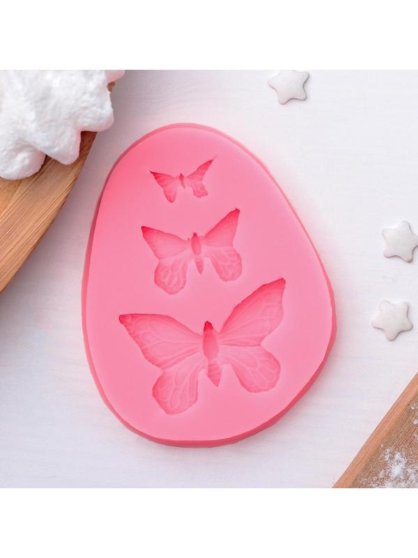 Молд «Бабочки», 7,5×6×1 см, цвет МИКС