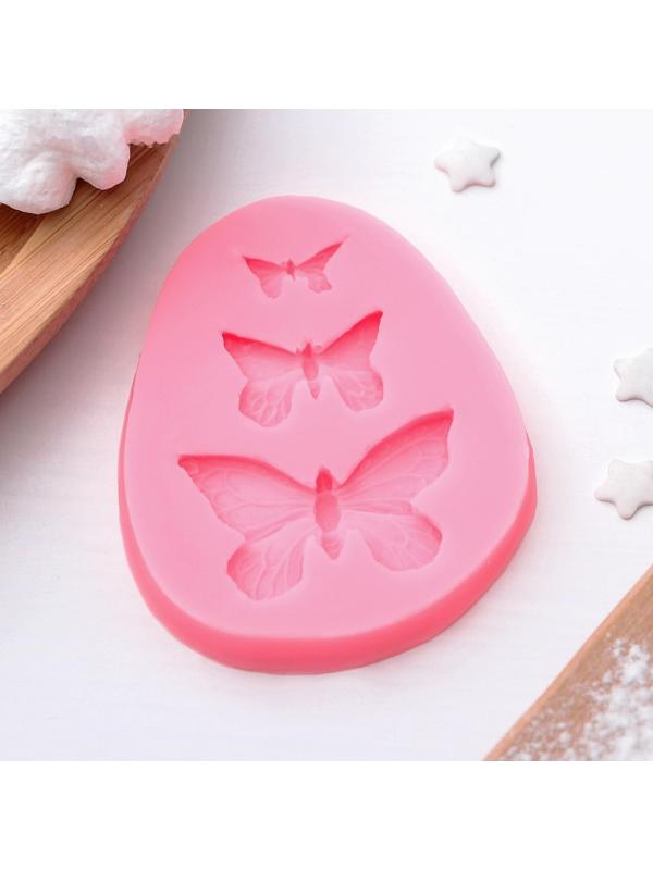 Молд «Бабочки», 7,5×6×1 см, цвет МИКС