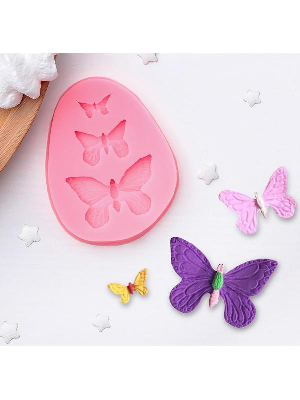 Молд «Бабочки», 7,5×6×1 см, цвет МИКС