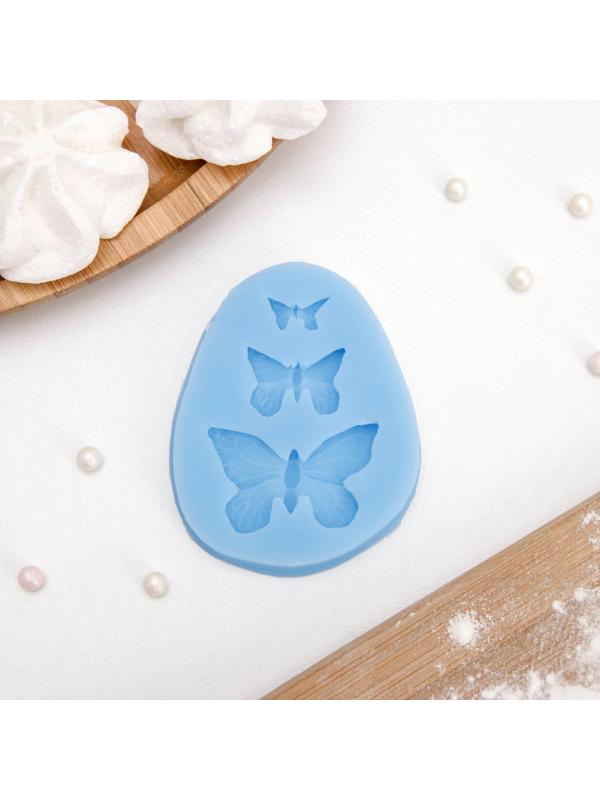 Молд «Бабочки», 7,5×6×1 см, цвет МИКС