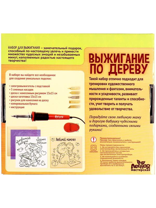 Набор для выжигания и росписи по дереву «Любимым»