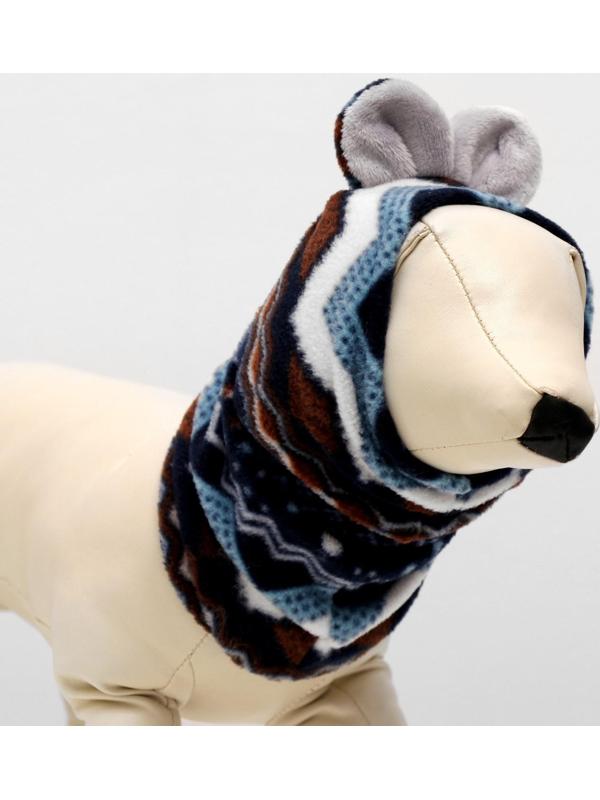 Шапка-капор зимняя для собак, XS-S, микс