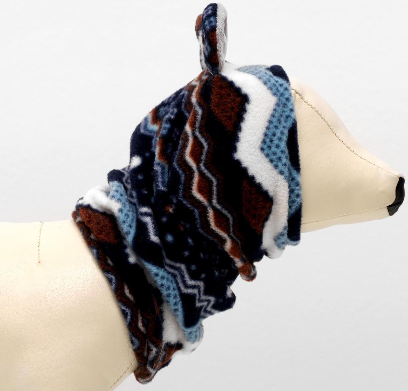 Шапка-капор зимняя для собак, M-L, микс