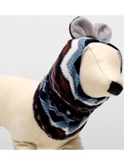 Шапка-капор зимняя для собак, M-L, микс