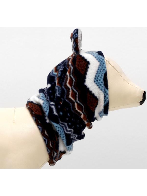 Шапка-капор зимняя для собак, M-L, микс