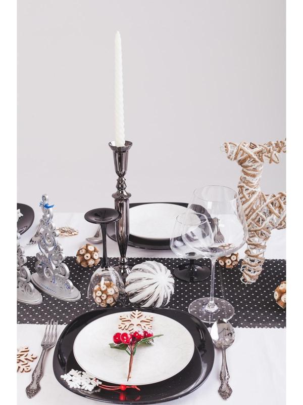 Набор свечей витых, 2,2х 25 см, 2 штуки, белый