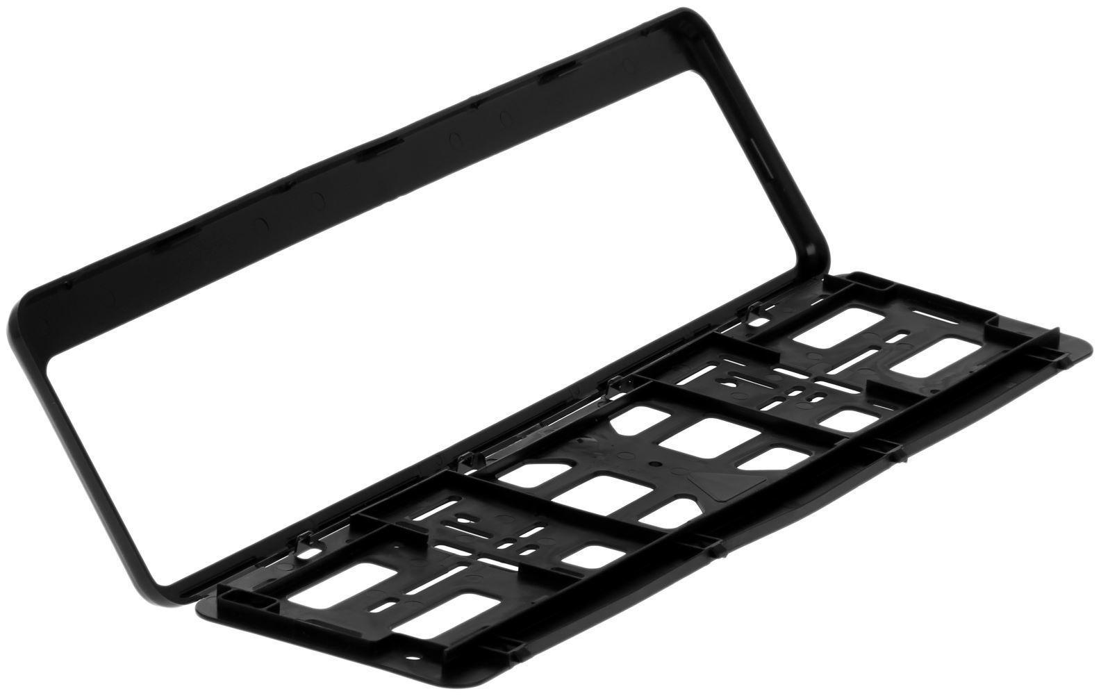 Рамка для автомобильного номера, книжка, черная