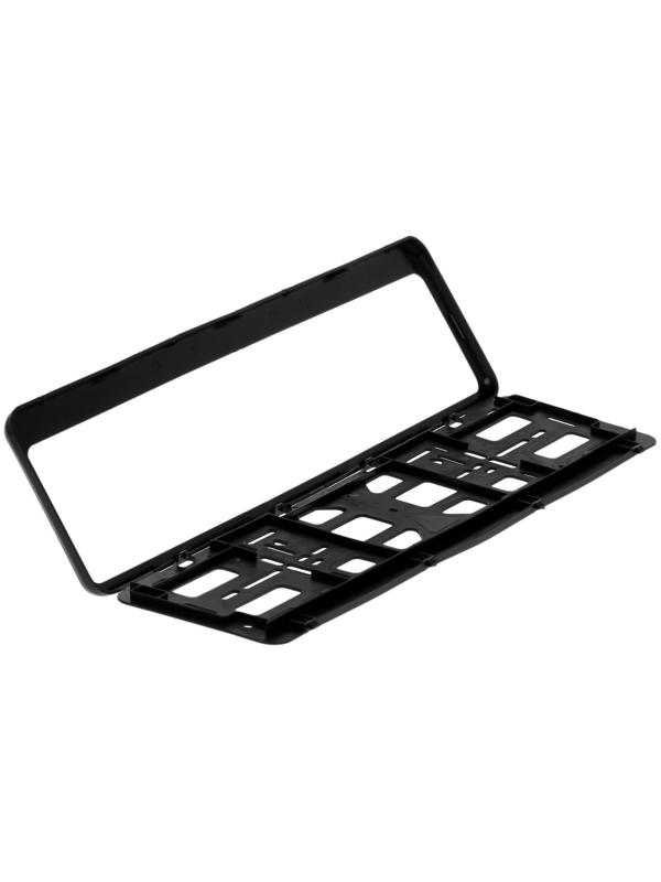 Рамка для автомобильного номера, книжка, черная