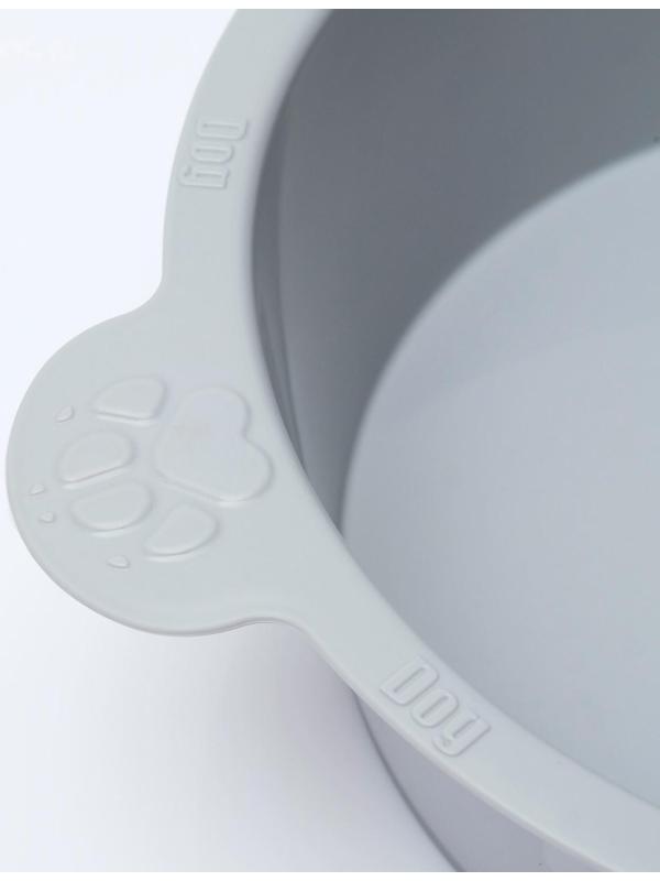 Миска для собак, круглая, 3л, микс цветов