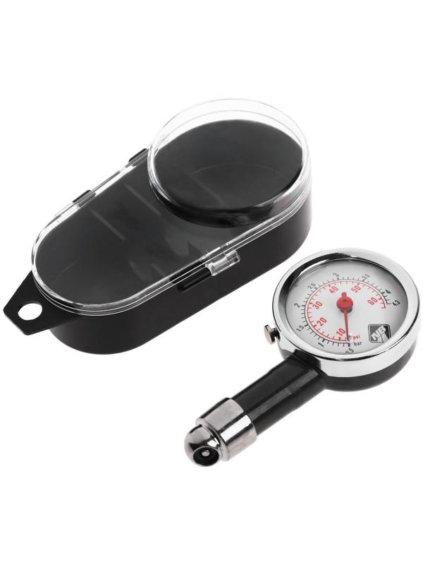 Манометр, металлический Nova Bright, в пластиковом футляре, до 6 атм