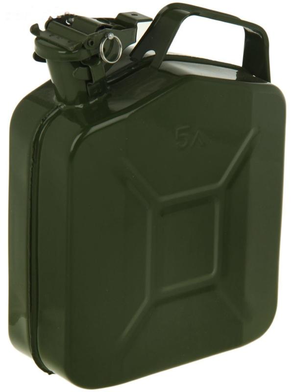 Канистра для бензина 5 л, металлическая, с стопорным шплинтом