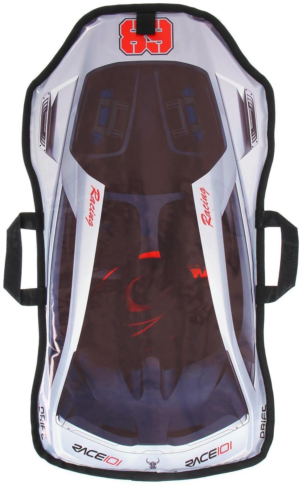 Санки-ледянки «Машинка №1», размер 77 х 38 см, цвета МИКС