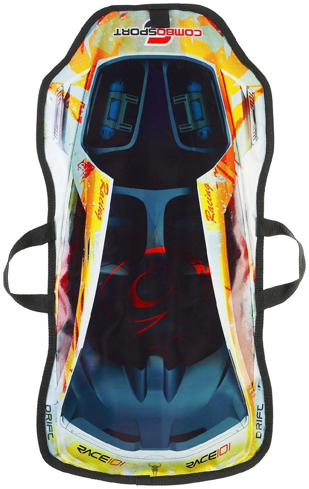 Санки-ледянки «Машинка №1», размер 77 х 38 см, цвета МИКС