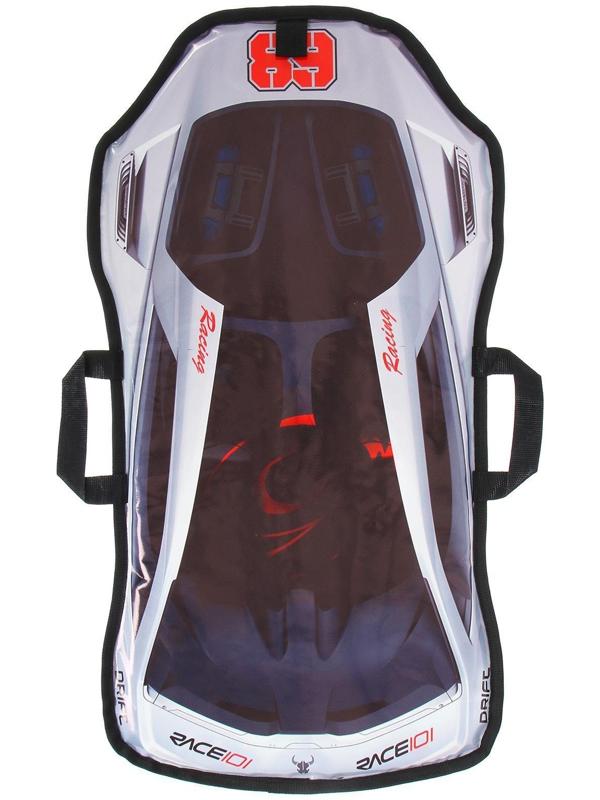 Санки-ледянки «Машинка №1», размер 77 х 38 см, цвета МИКС