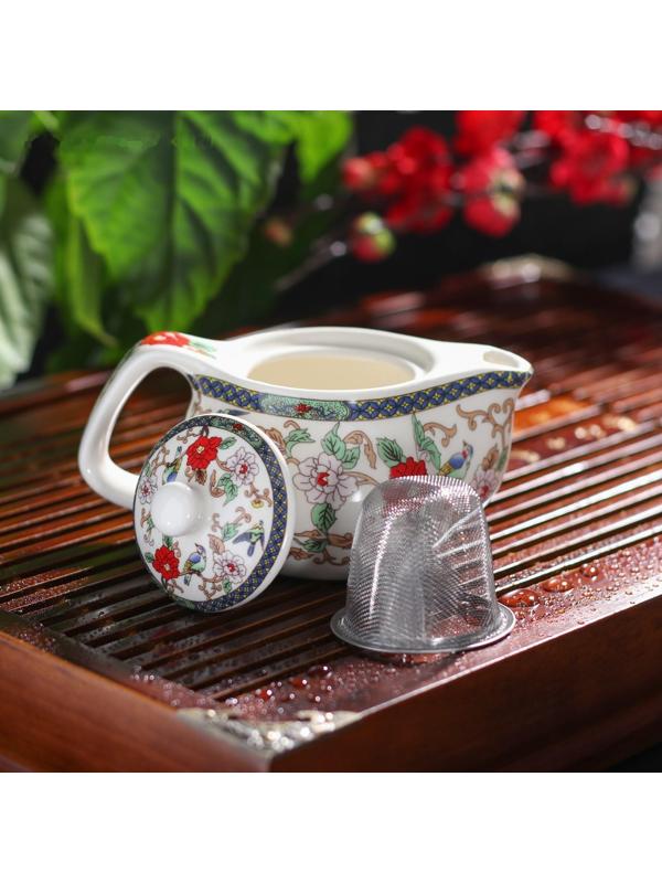 Чайник керамический заварочный «Цветы», 200 мл