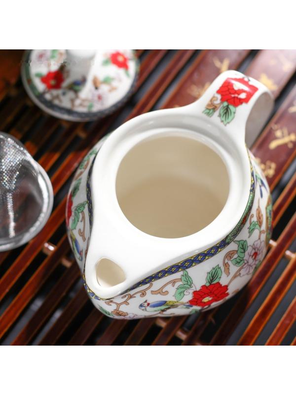 Чайник керамический заварочный «Цветы», 200 мл