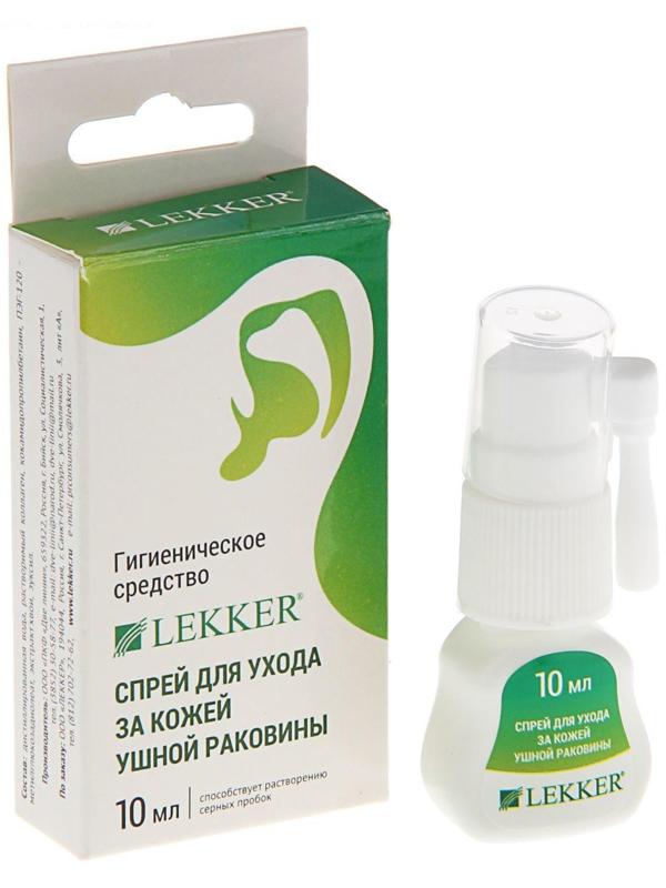Спрей Lekker для ухода за ушной раковиной, 10 мл
